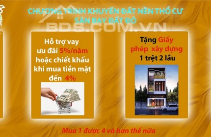 Đất nền Thổ cư sân bay Đất Đỏ